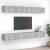 Comode TV, 8 buc., gri sonoma, 60x30x30 cm, lemn prelucrat GartenMobel Dekor