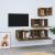 Set dulapuri TV, 4 piese, stejar fumuriu, lemn prelucrat GartenMobel Dekor