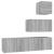 Set dulapuri TV, 4 piese, gri sonoma, lemn prelucrat GartenMobel Dekor