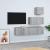 Set dulapuri TV, 4 piese, gri sonoma, lemn prelucrat GartenMobel Dekor