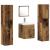 Set mobilier baie 5 piese lemn vechi lemn ingineresc GartenMobel Dekor