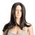 Peruca efect natural HTPR-6673, 61 cm, fire sintetice kanekalon, negru HausGarden Leisure