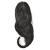 Peruca efect natural HTPR-6673, 61 cm, fire sintetice kanekalon, negru HausGarden Leisure
