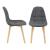 Scaune bucatarie Kopparberg DG set 2 buc gri inchis [en.casa] HausGarden Leisure