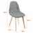 Scaune bucatarie Kopparberg HG set 2 buc gri deschis [en.casa] HausGarden Leisure