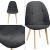Scaune bucatarie Kopparberg F set 2 buc negru [en.casa] HausGarden Leisure