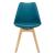 Scaune bucatarie Dubrovnik T set 4 buc PU/fag turcoaz [en.casa] HausGarden Leisure