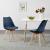 Scaune bucatarie Dubrovnik A set 4 buc PU/fag albastru [en.casa] HausGarden Leisure