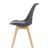 Scaune bucatarie Dubrovnik G set 4 buc PU/fag gri [en.casa] HausGarden Leisure