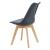 Scaune bucatarie Dubrovnik G set 4 buc PU/fag gri [en.casa] HausGarden Leisure