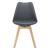 Scaune bucatarie Dubrovnik G set 4 buc PU/fag gri [en.casa] HausGarden Leisure