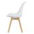Scaune bucatarie Dubrovnik W set 4 buc PU/fag alb [en.casa] HausGarden Leisure
