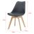 Scaune bucatarie Dubrovnik G set 6 buc fag gri [en.casa] HausGarden Leisure