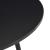 Masa bucatarie Vaggeryd 78 x 80 cm negru forma rotunda [en.casa] HausGarden Leisure
