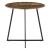 Masa bucatarie Vaggeryd 78 x 80 cm efect lemn nuanta inchisa forma rotunda [en.casa] HausGarden Leisure