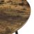 Masa bucatarie Vaggeryd 78 x 80 cm efect lemn nuanta inchisa forma rotunda [en.casa] HausGarden Leisure