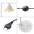 Lampa de podea Leicester alb 1 x E27 max. 60W [lux.pro] HausGarden Leisure