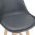 Scaune de bar AdelaG set 2 buc 105 x 48 x 58 cm picioare fag gri [en.casa] HausGarden Leisure