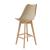 Scaune de bar AdelaB set 2 buc 105 x 48 x 58 cm picioare fag bej [en.casa] HausGarden Leisure