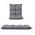 Scaun podea GloriaHG 110 x 55 x 11 cm gri deschis reglabil in 5 trepte [en.casa] HausGarden Leisure