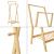 Suport haine Keitele bambus natur cu 2 bare si 1 raft [en.casa] HausGarden Leisure