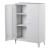 Dulap metalic Oripaa 110x75x33cm alb [en.casa] HausGarden Leisure