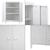 Dulap metalic Oripaa 110x75x33cm alb [en.casa] HausGarden Leisure