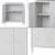 Dulap metalic Oripaa 90 x 80 x 33 cm otel alb [en.casa] HausGarden Leisure