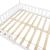 Pat copii Sisimiut W140 cu saltea 140 x 200 cm alb [en.casa] HausGarden Leisure