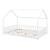 Pat copii Sisimiut W140 cu saltea 140 x 200 cm alb [en.casa] HausGarden Leisure