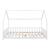 Pat copii Sisimiut W140 cu saltea 140 x 200 cm alb [en.casa] HausGarden Leisure