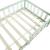 Pat copii Sisimiut MW90 cu saltea 90 x 200 cm verde/alb [en.casa] HausGarden Leisure