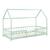 Pat copii Sisimiut MW90 cu saltea 90 x 200 cm verde/alb [en.casa] HausGarden Leisure