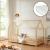 Pat copii Sisimiut NH90 cu saltea 90 x 200 cm culoarea lemnului [en.casa] HausGarden Leisure