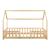 Pat copii Sisimiut NH90 cu saltea 90 x 200 cm culoarea lemnului [en.casa] HausGarden Leisure