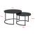 Set 2 buc masute cafea masuri diferite Titanic negru [en.casa] HausGarden Leisure