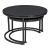 Set 2 buc masute cafea masuri diferite Titanic negru [en.casa] HausGarden Leisure
