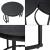 Set 2 buc masute cafea masuri diferite Titanic negru [en.casa] HausGarden Leisure