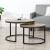 Set 2 buc masute cafea masuri diferite Titanic culoarea lemnului negru [en.casa] HausGarden Leisure