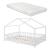 Pat casuta copii cu saltea Treviolo 140x200cm alb [en.casa] HausGarden Leisure