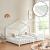 Pat casuta copii cu saltea Treviolo 140x200cm alb [en.casa] HausGarden Leisure
