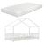 Pat copii Treviolo W90 cu saltea alb [en.casa] HausGarden Leisure