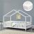 Pat copii Treviolo W70 cu saltea alb [en.casa] HausGarden Leisure