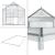 Sera gradina Oisterwijk 370 x 190 x 195 cm policarbonat transparent [en.casa] HausGarden Leisure