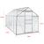 Sera gradina Oisterwijk 370 x 190 x 195 cm policarbonat transparent [en.casa] HausGarden Leisure