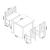 Masa cu 2 scaune si banca copii Lousame brad/MDF natur/alb [en.casa] HausGarden Leisure