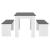 Set bucatarie Hokksund WG masa cu 2 banci alb/gri [en.casa] HausGarden Leisure