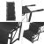 Scara animale companie Colchester 101x45x75 cm negru [en.casa] HausGarden Leisure