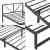 Pat metalic Meran 210 x 95 x 68 cm otel negru [en.casa] HausGarden Leisure