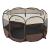 Tarc animale companie Telford 58 x 114 x 114 cm pliabil maro/crem [en.casa] HausGarden Leisure